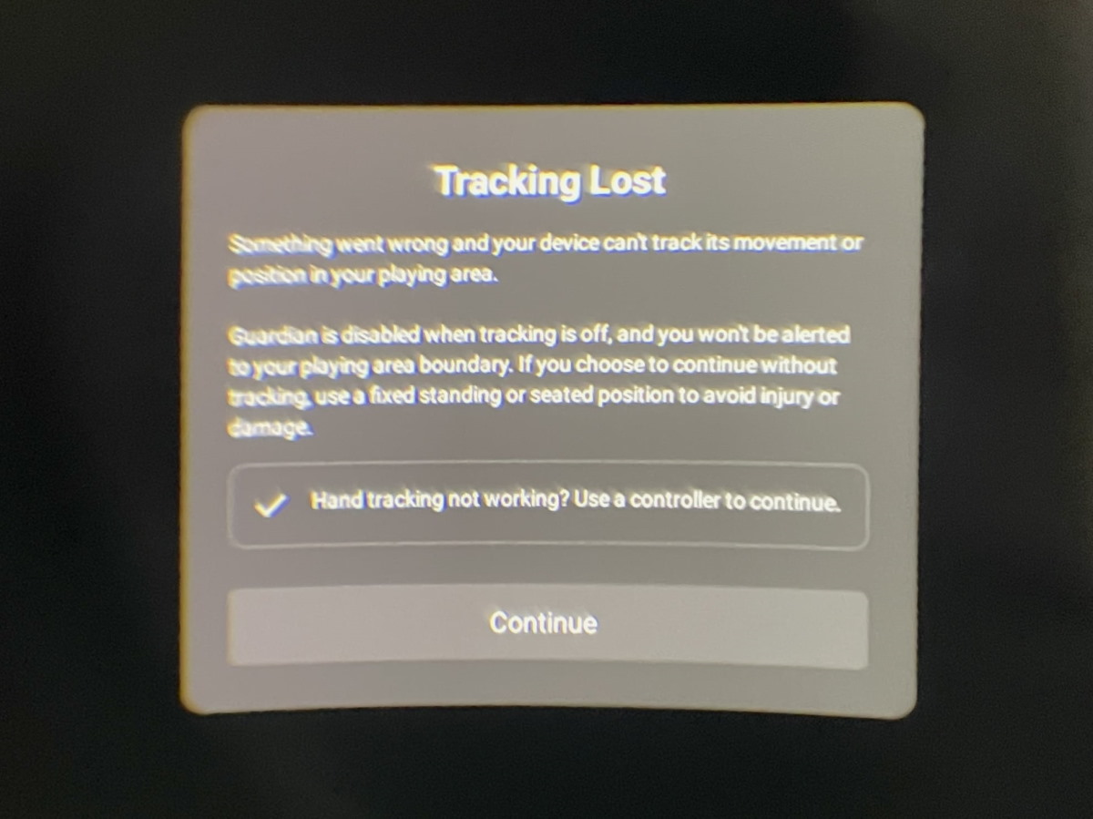 Как исправить ошибку «Tracking Lost» в Quest 2