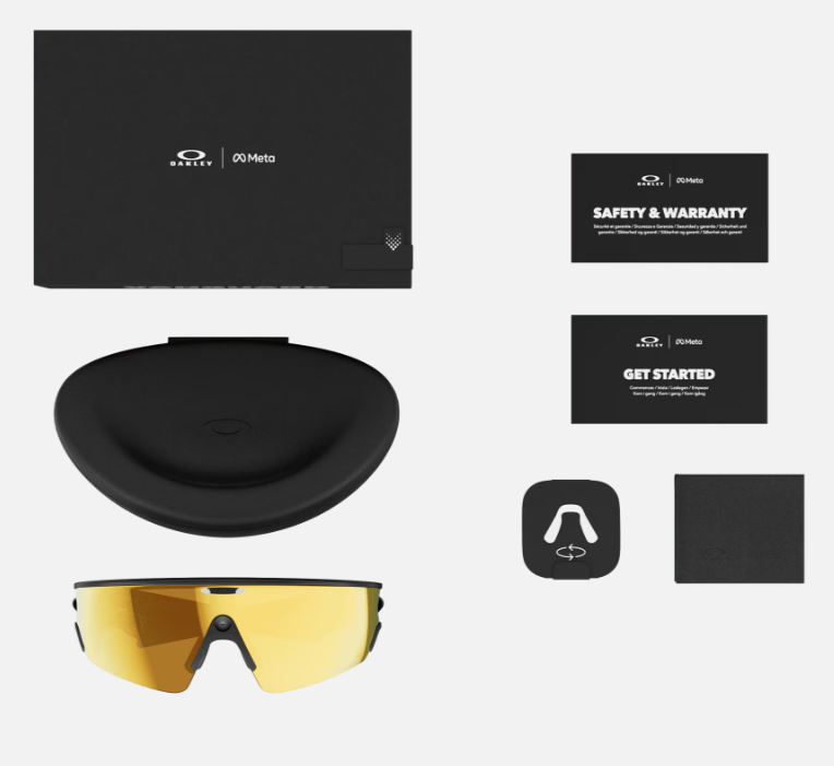 Умные очки Oakley *Meta Vanguard Prizm 24k Lenses, Black Frame Умные очки Oakley *Meta Vanguard Prizm 24k Lenses, Black Frame