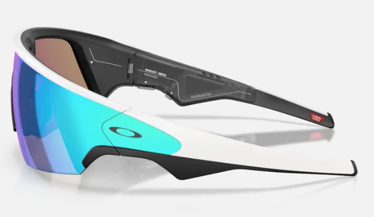 Умные очки Oakley Meta Vanguard Prizm Sapphire Lenses,  White Frame