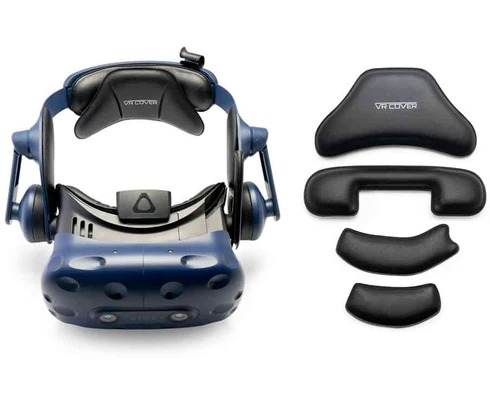 Комплект кожаных накладок VR Cover для HTC Vive Pro на лицо и затылок
