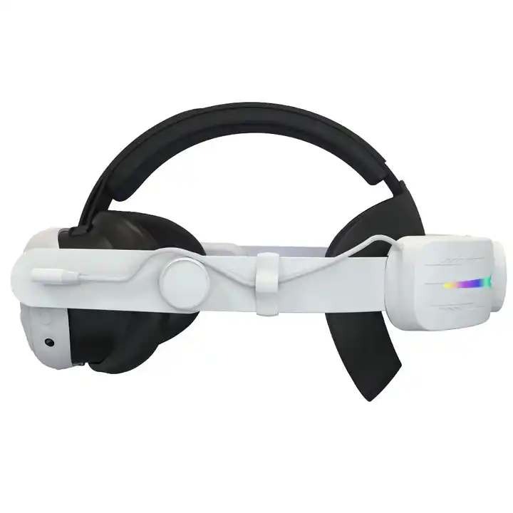Регулируемое крепление для Oculus Quest 3 с батареей на 6000 mAh, белое Регулируемое крепление для Oculus Quest 3 с батареей на 6000 mAh, белое
