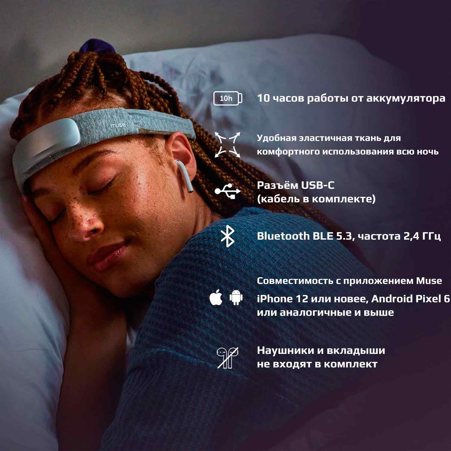 Прибор для медитации Muse S Athena Прибор для медитации Muse S Athena