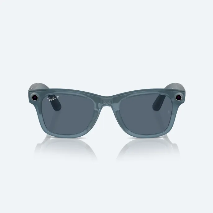Умные очки Ray Ban Wayfarer (2-е поколение) Matte Jeans Transparent/Dusty Blue Умные очки Ray Ban Wayfarer (2-е поколение) Matte Jeans Transparent/Dusty Blue