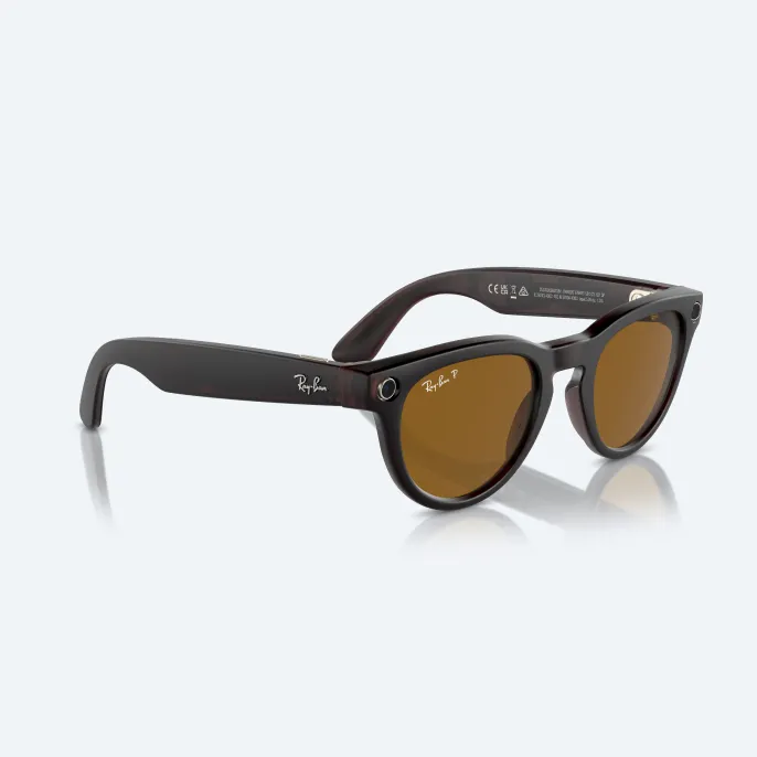 Умные очки Ray Ban Headliner (2-е поколение) Matt Rebel Black/Brown