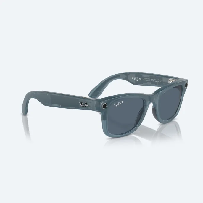 Умные очки Ray Ban Wayfarer (2-е поколение) Matte Jeans Transparent/Dusty Blue Умные очки Ray Ban Wayfarer (2-е поколение) Matte Jeans Transparent/Dusty Blue
