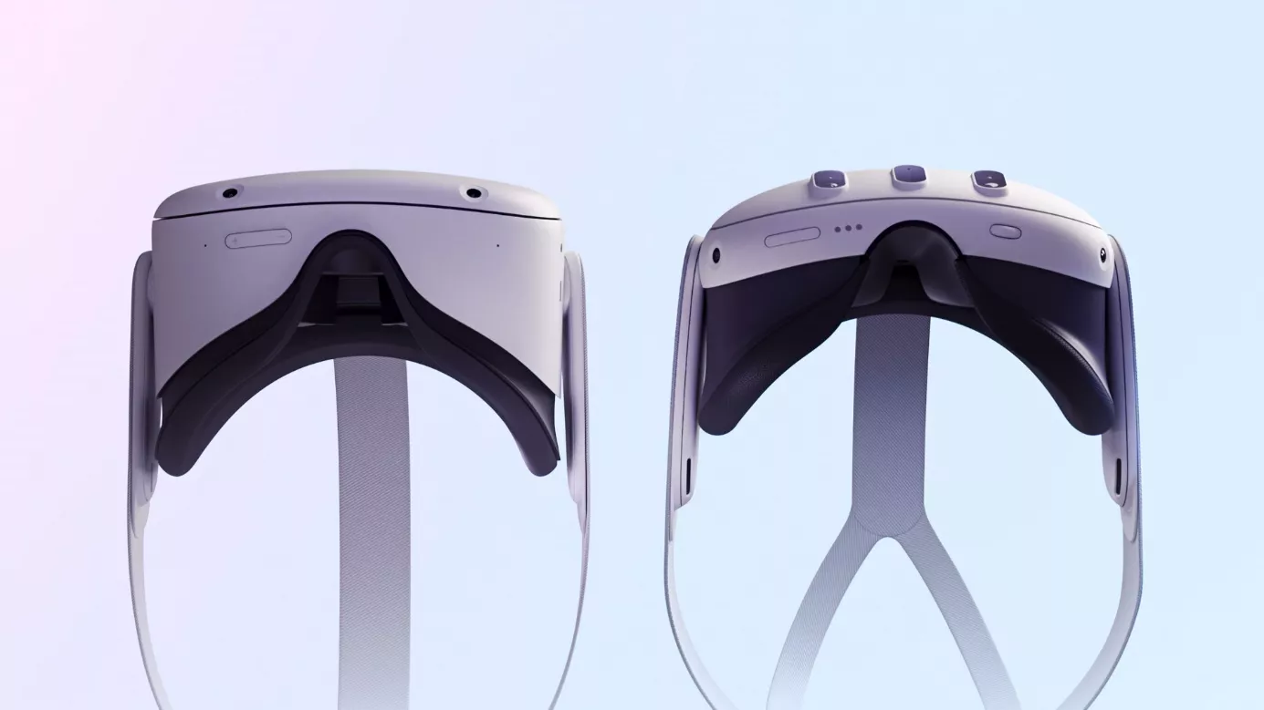 Сравнение габаритов Oculus Quest 2 и Oculus Quest 3