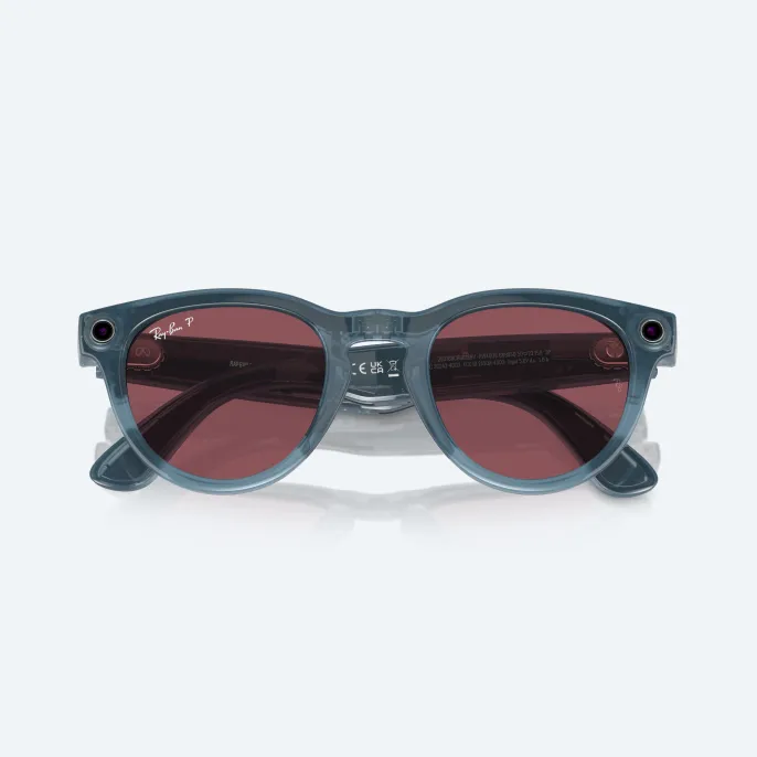Умные очки Ray Ban Headliner (2-е поколение) Shiny Jeans/Dusty Red